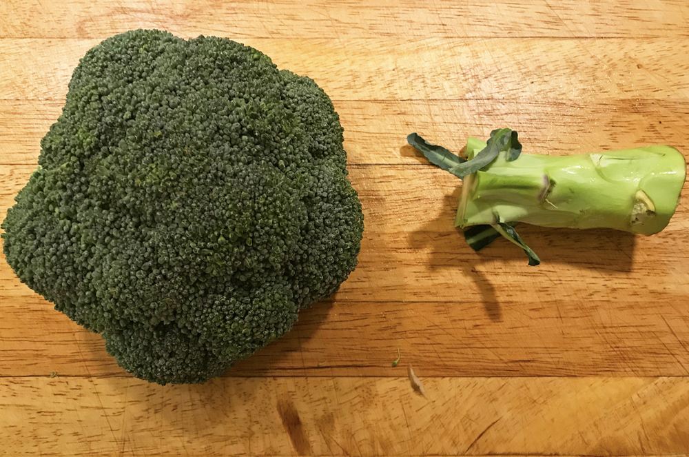 Halverad broccoli